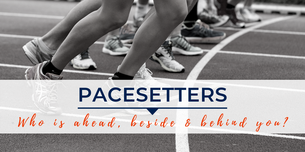 Pacesetters: who is ahead, beside and behind you?