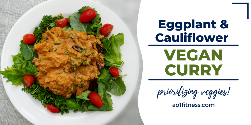 Eggplant Cauliflower Vegan Curry